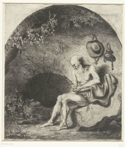 Saint Jerome in a Cave