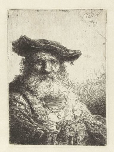 Old Man with Beard and Velvet Cap