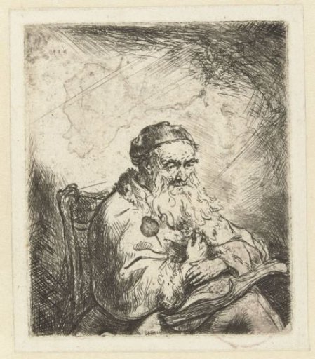 Seated Old Man with Book