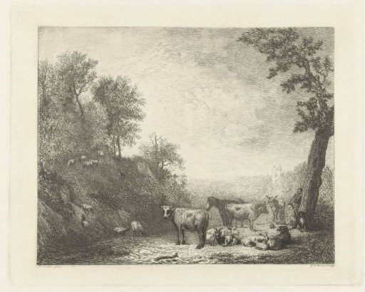 Shepherds with Their Cattle