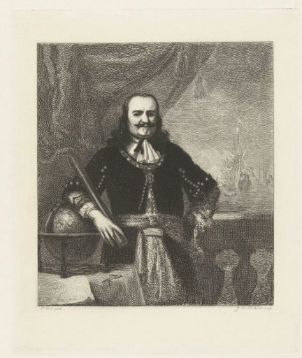 Portrait of Michiel Adriaenszoon de Ruyter (1607-76), Lieutenant-Admiral
