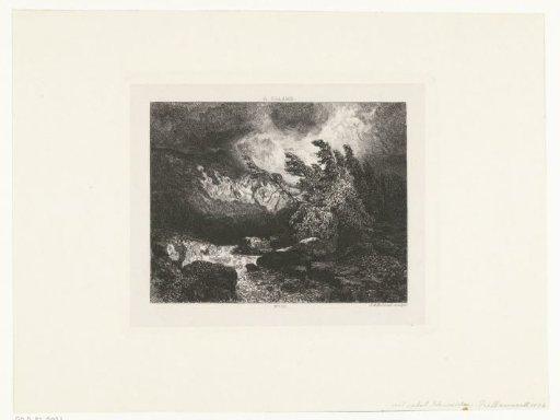 Landscape with Waterfall