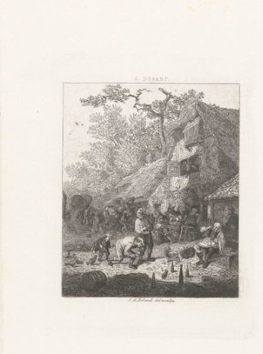 Bowlers in Front of an Inn