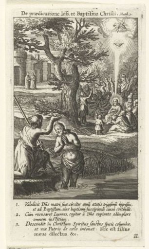 John baptizes Christ in the Jordan