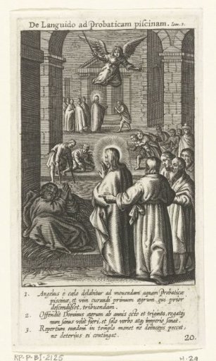 Christ heals a man at the Pool of Bethesda