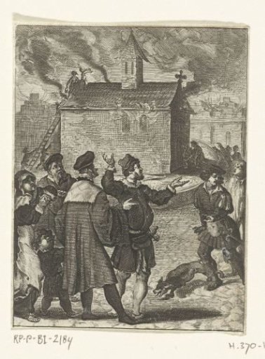 Church where the Host is kept burns down but the Host remains unharmed