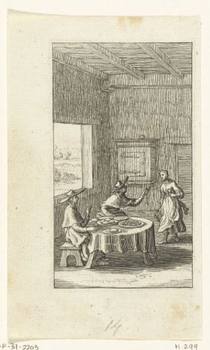 Willemynken complains about the food to a servant