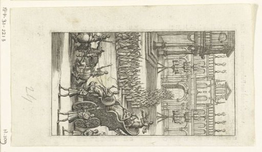 Duyfken riding in a triumphal chariot in heavenly Jerusalem