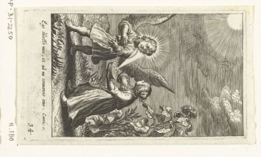 Angel and child with compass