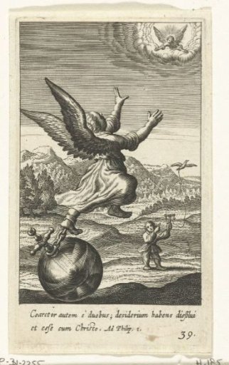 Angel chained to the world
