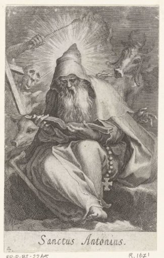 Saint Anthony the Great of Egypt as a hermit