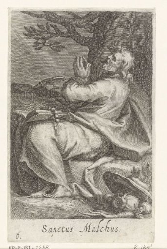 Saint Malchus of Chalcis as a hermit