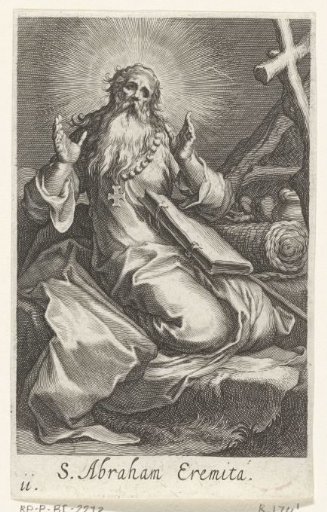 Saint Abraham of Edessa as a hermit