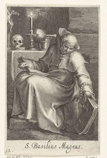 Saint Basil the Great as a hermit