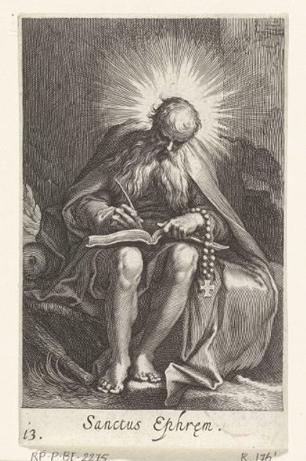 Saint Ephraem the Syrian as a hermit