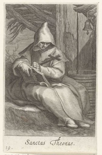 Saint Theonas as a hermit