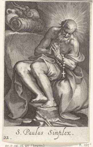 Saint Paul of Egypt as a hermit