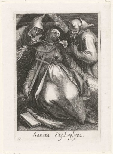 Saint Euphrosyna of Alexandria as a hermitess