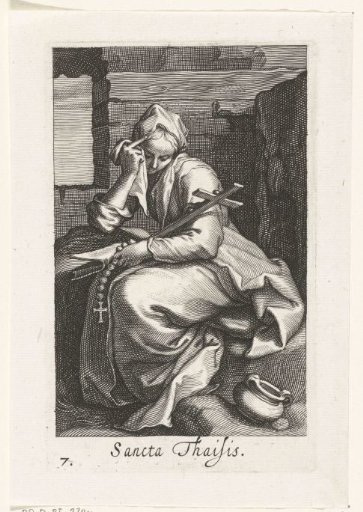 Saint Thaïs of Alexandria as a hermitess