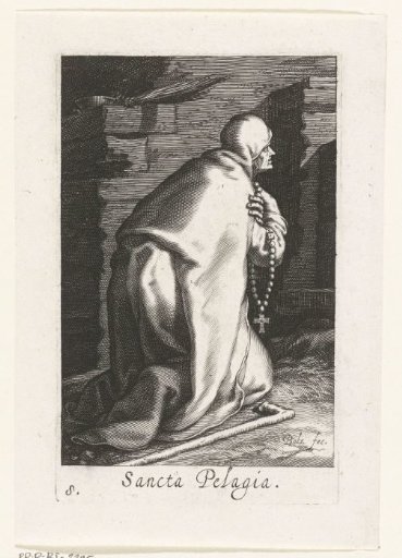Saint Pelagia of Antioch as a hermitess