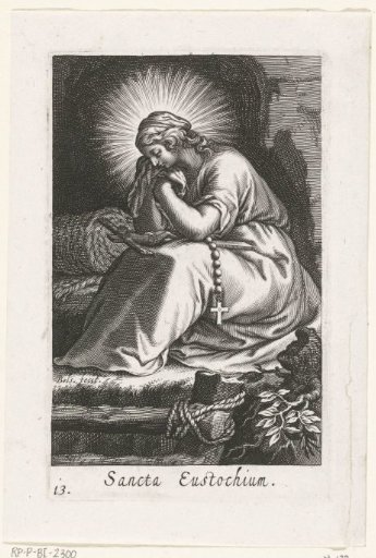 Saint Julia Eustochium as a hermitess