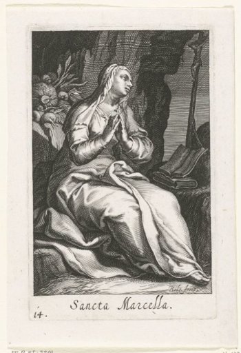Saint Marcella of Rome as a hermitess