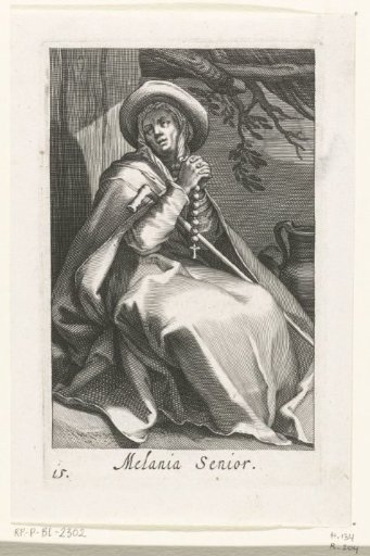 Saint Melania the Elder as a hermitess