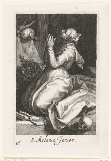 Saint Melania the Younger as a hermitess