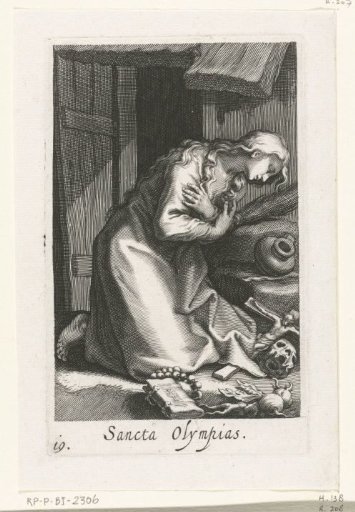 Saint Olympias of Constantinople as a hermitess