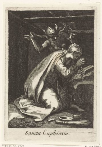Saint Euphrasia of Constantinople as a hermitess