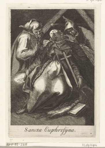 Saint Euphrosyna of Alexandria as a hermitess