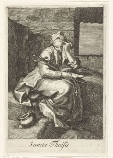 Saint Thaïs of Alexandria as a hermitess