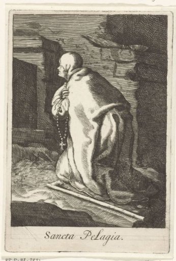 Saint Pelagia of Antioch as a hermitess