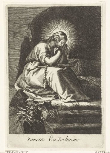 Saint Julia Eustochium as a hermitess