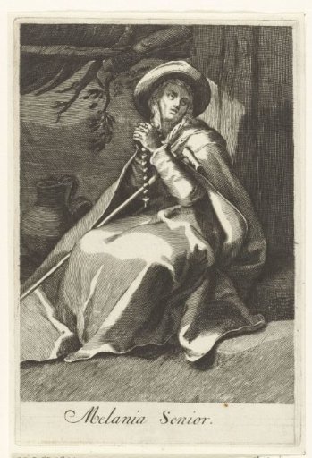 Saint Melania the Elder as a hermitess