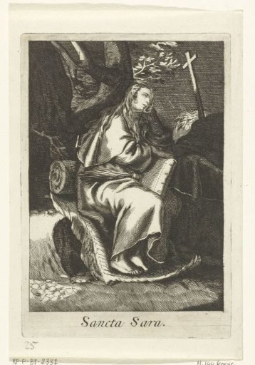 Saint Sarah of Libya as a hermitess