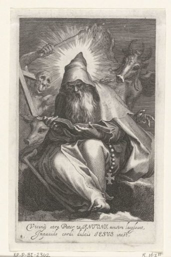 Saint Anthony the Great of Egypt as a hermit