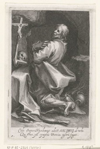 Saint James of Nisibis as a hermit
