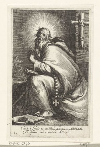 Saint Abraham as a hermit