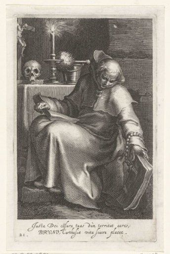 Saint Bruno the Carthusian as a hermit