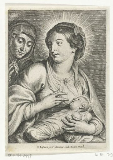 Mary nursing the Child, with Saint Anne
