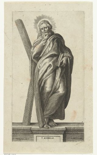 Saint Andrew with a cross