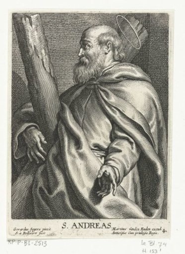 Saint Andrew with a cross