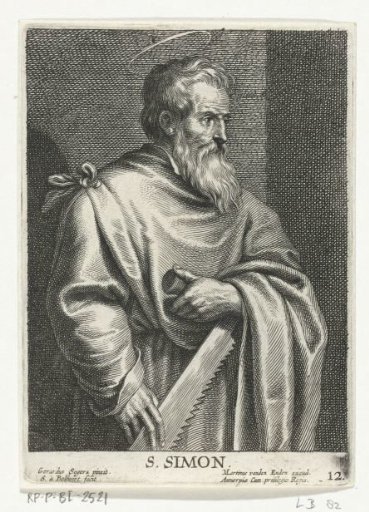Saint Simon the Zealot with a saw