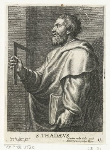 Saint Jude Thaddeus with a square