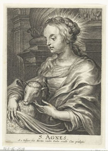 Saint Agnes with lamb