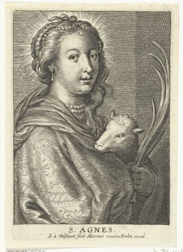 Saint Agnes with lamb