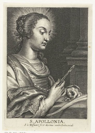 Saint Apollonia with teeth drawn out
