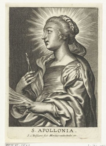 Saint Apollonia with tooth drawn out