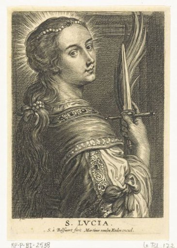 Saint Lucy with dagger